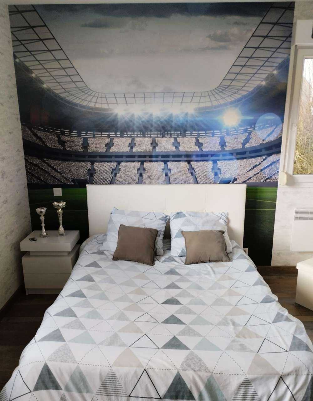 Stadio con tetto aperto