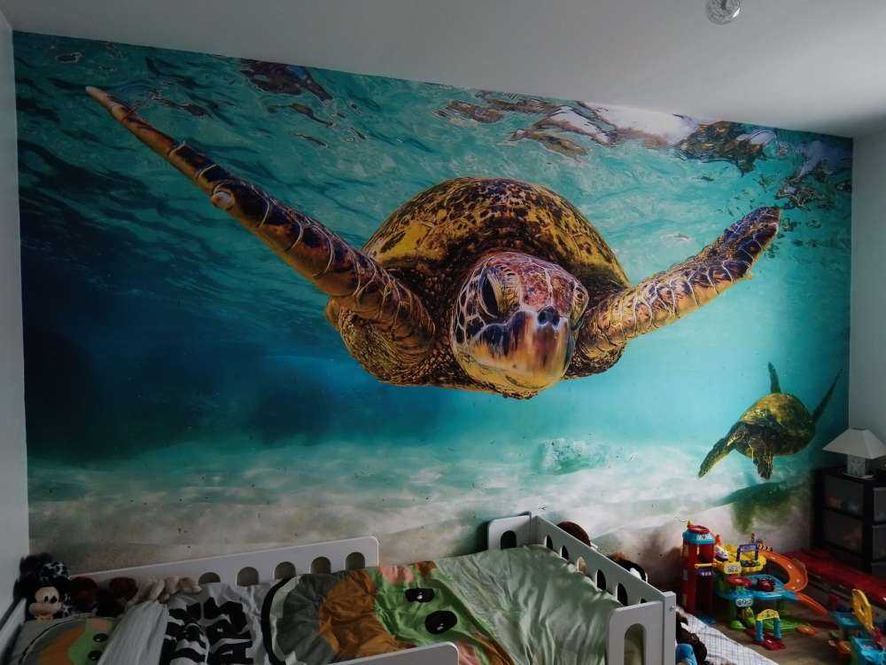 Tartaruga marina nell'oceano