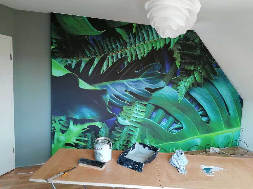 Foglie verdi della giungla