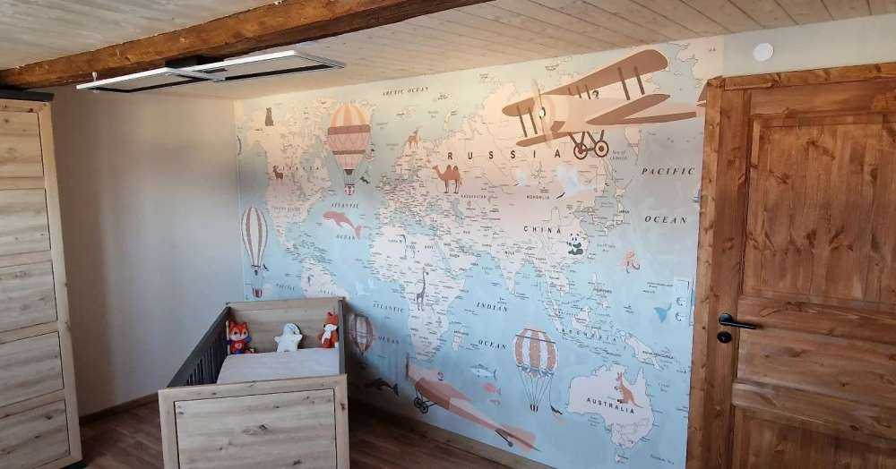 Mappa del mondo beige