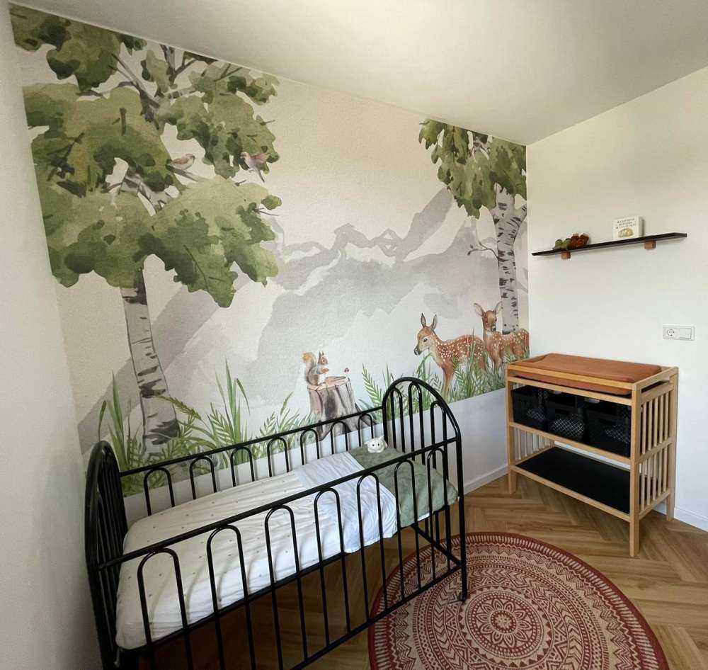 Due cervi nella foresta