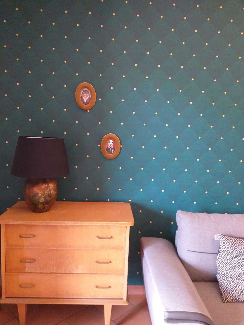 Modello chesterfield verde scuro