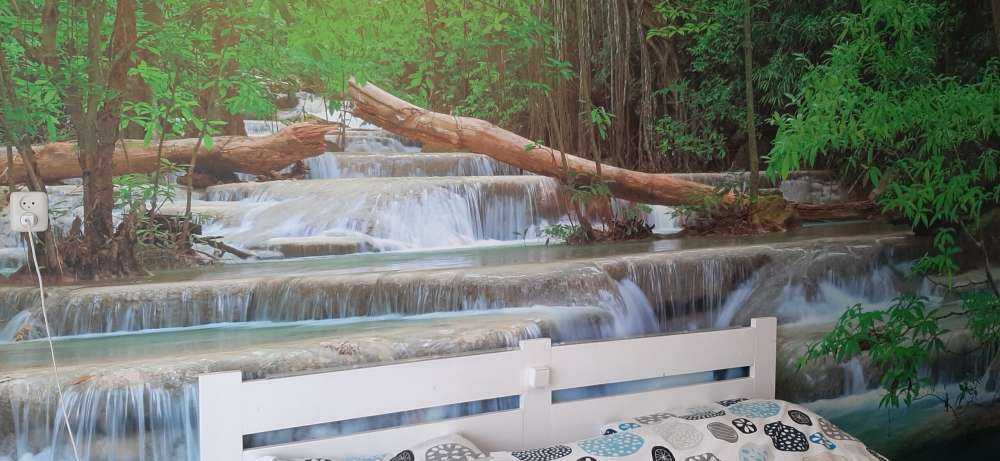 Ampia cascata nella foresta