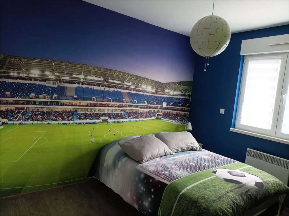 Panorama dello stadio di calcio