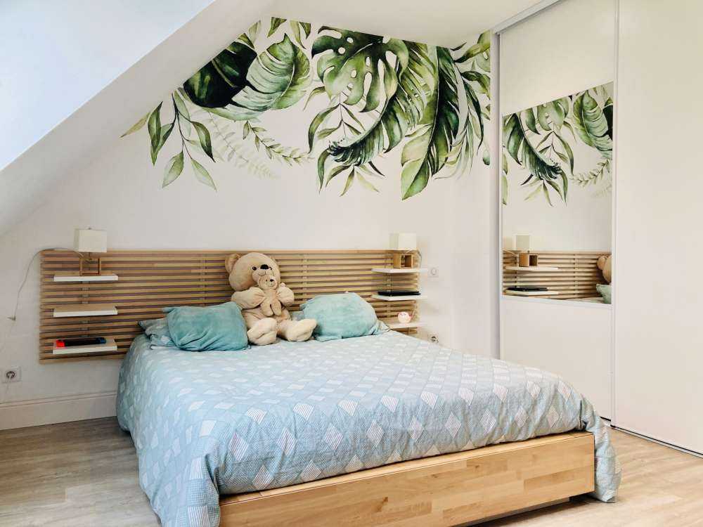 Foglie tropicali ad acquerello