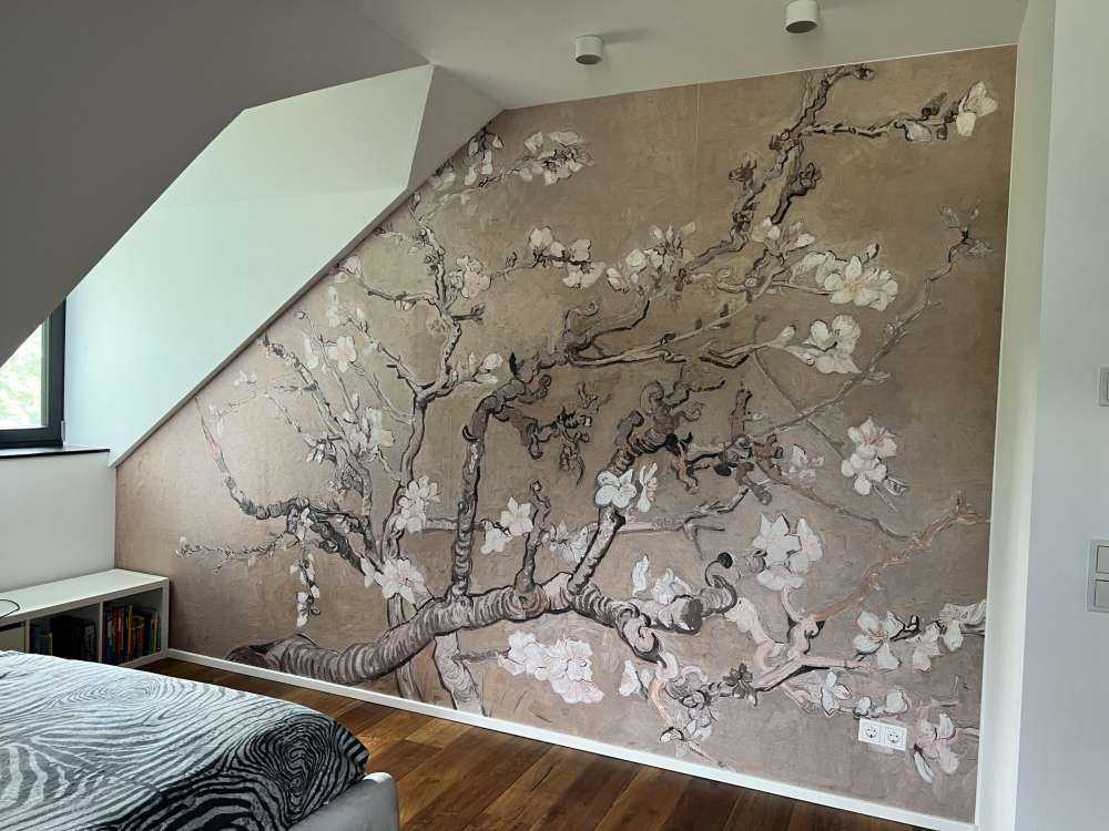 Fiore di mandorlo tinto chiaro