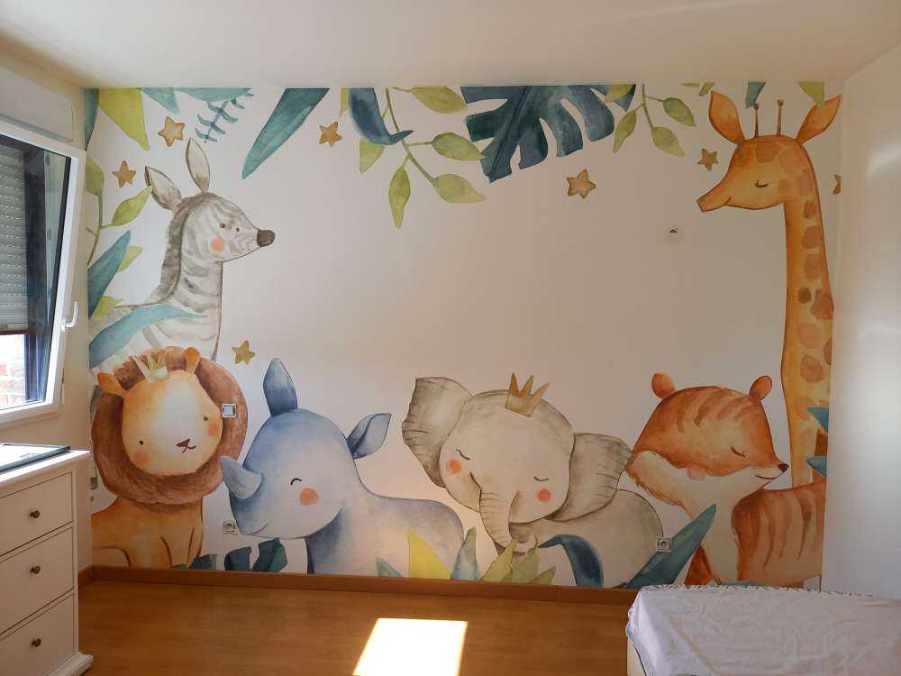 mix di animali della giungla