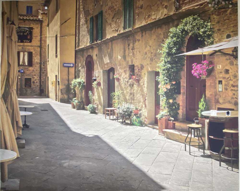 Terrazze nella vecchia strada