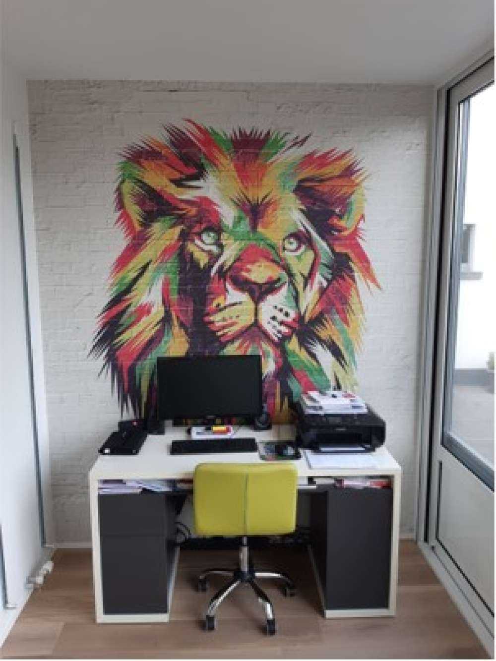 Graffiti di un leone