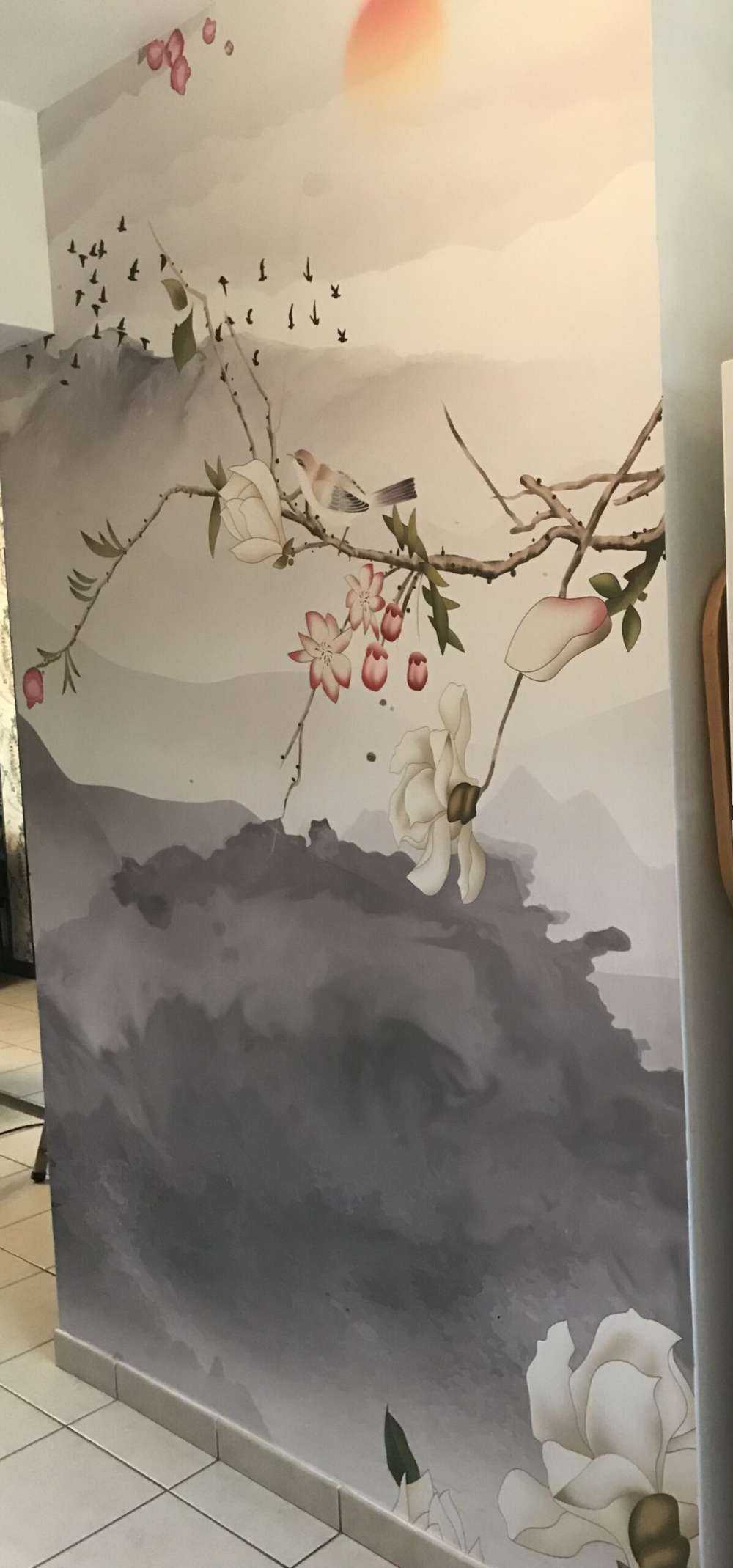 Montagne e colline grigie