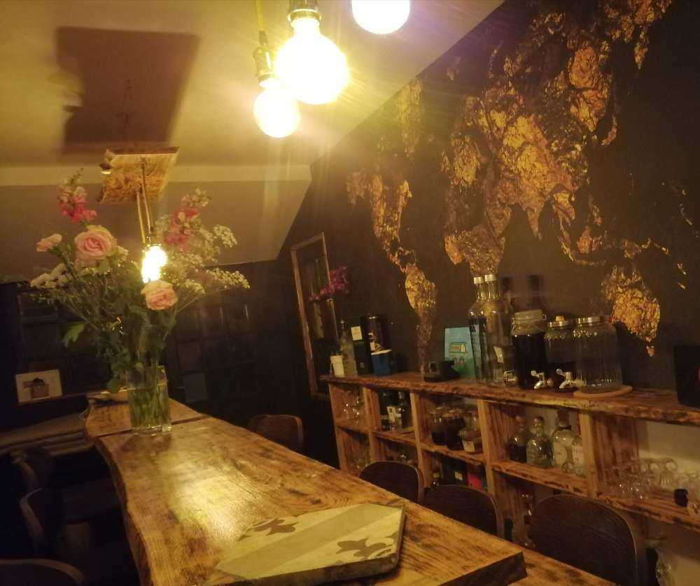 Oro della mappa del mondo