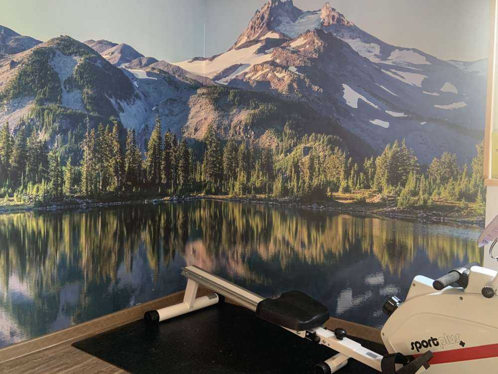 Carta da parati fotografica montagne di neve