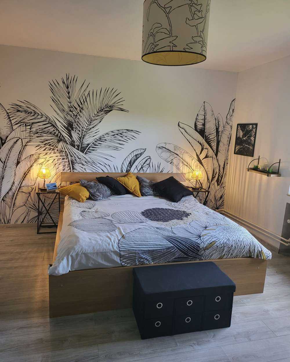 Palme e foglie di banano