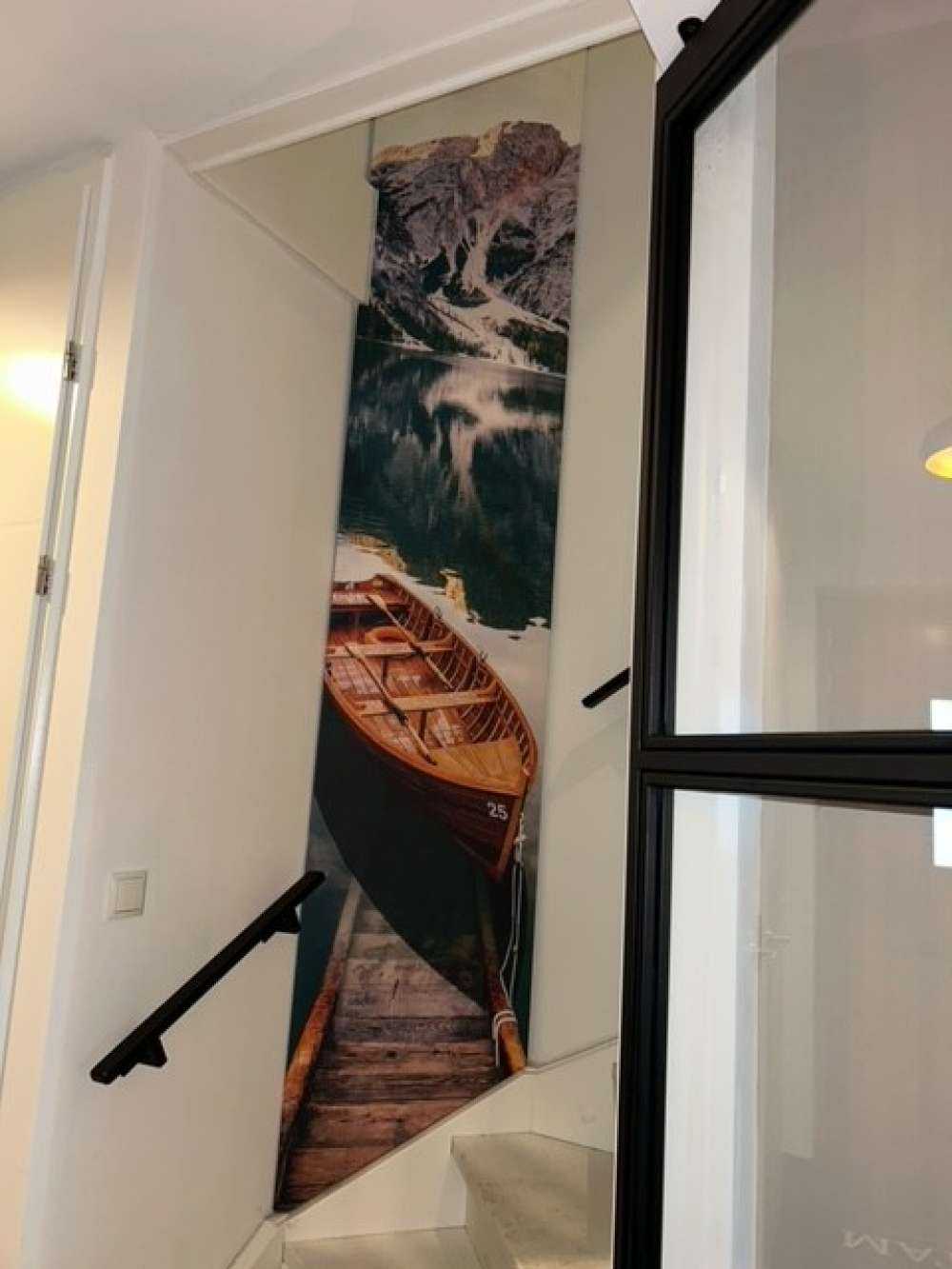 Barche nel lago italiano