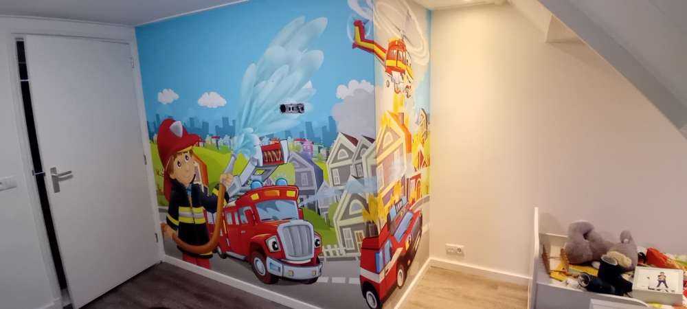 Camera dei bambini vigili del fuoco