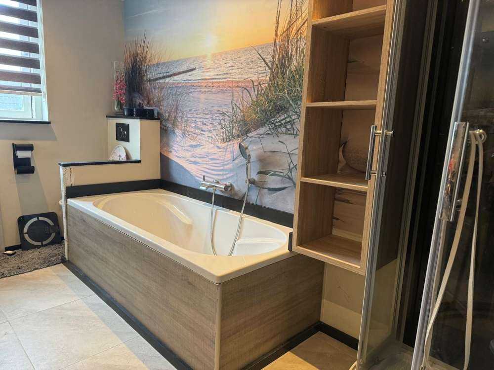 Spiaggia di dune con tramonto