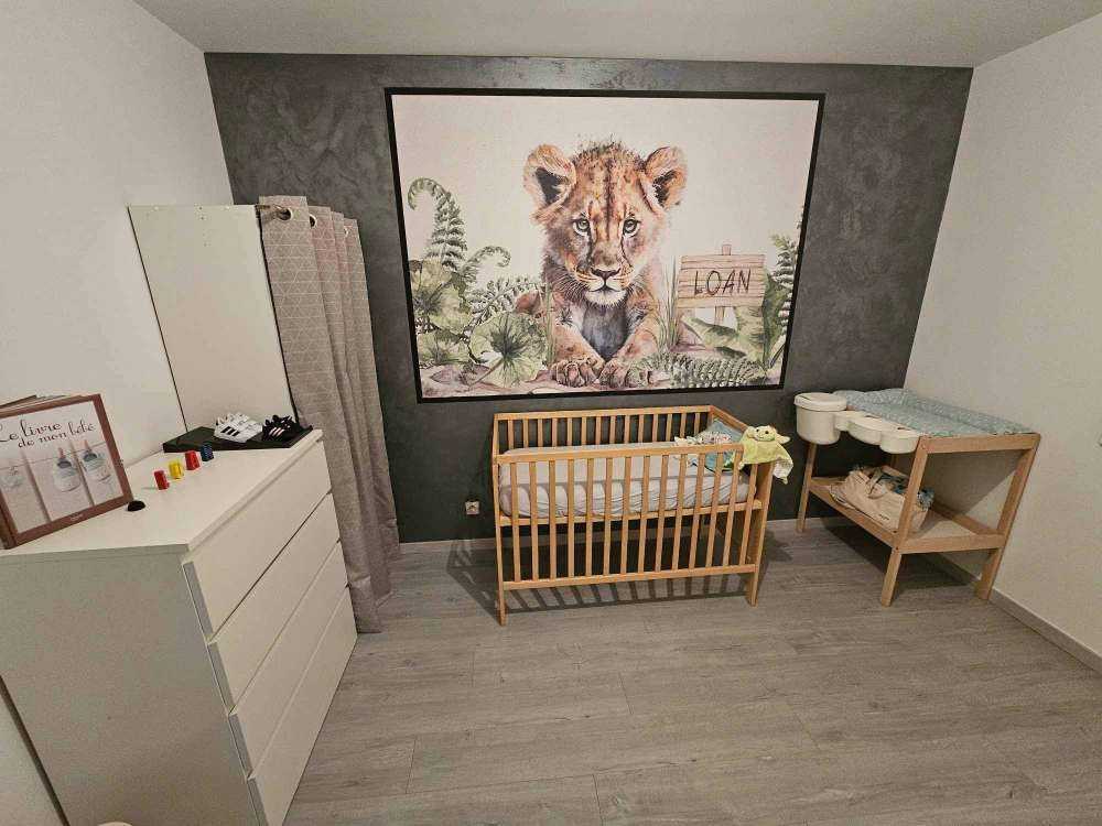 Giovane leone nella giungla