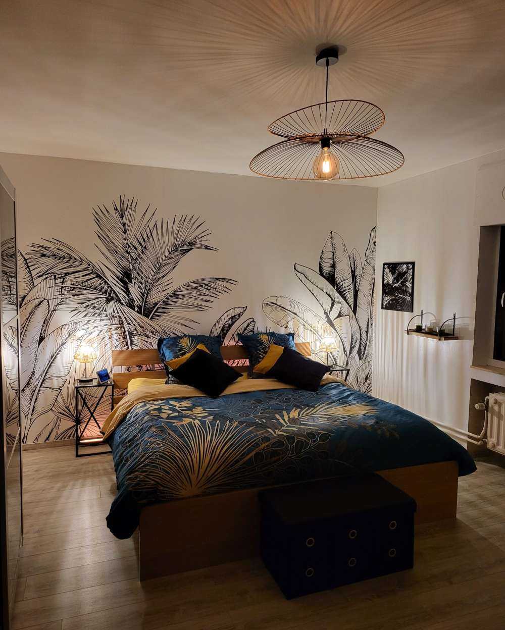 Palme e foglie di banano