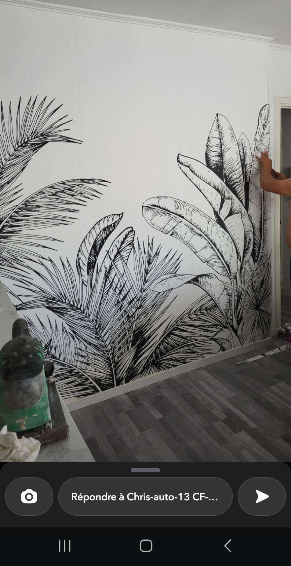 Palme e foglie di banano