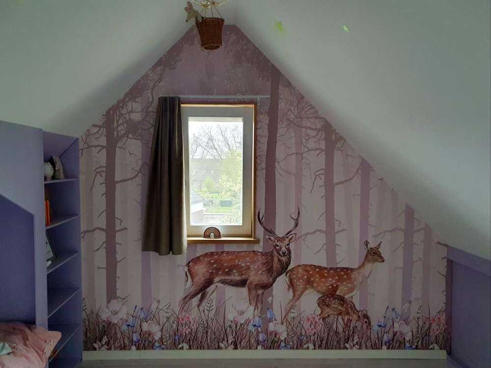 Famiglia dei cervi, rosa