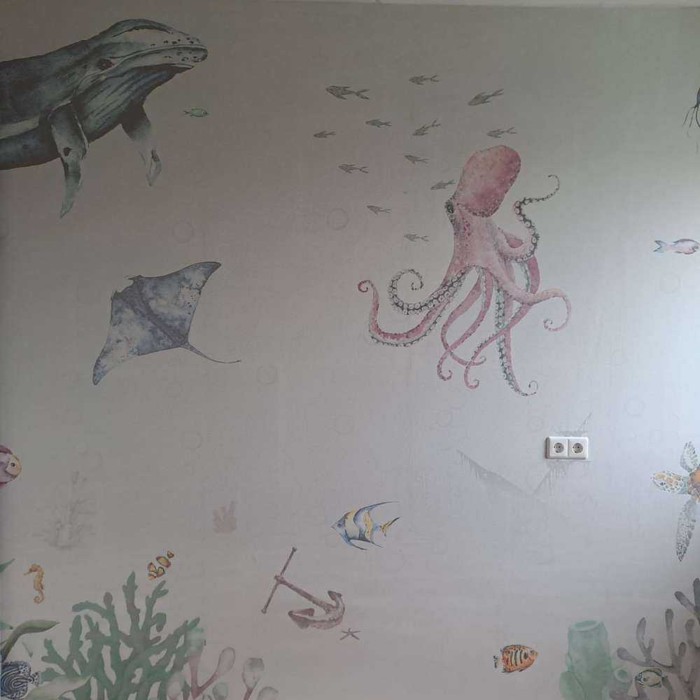 Onderwaterwereld van waterverf