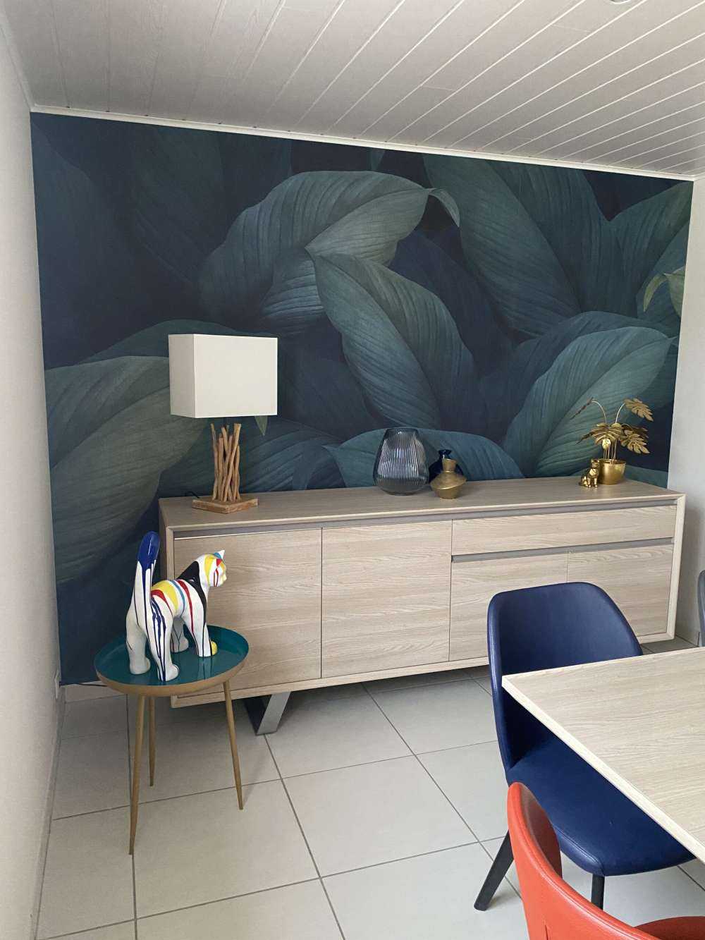 Foglie verdi tropicali