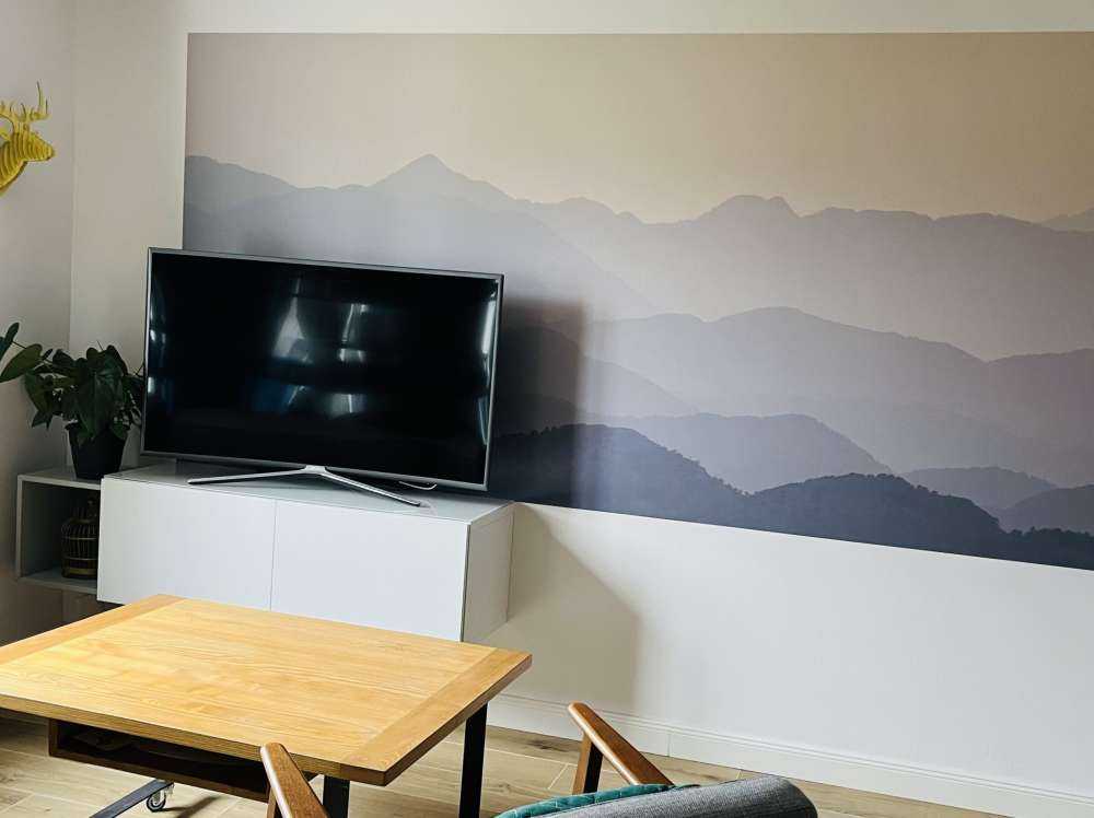 Paesaggio di montagna nella giungla