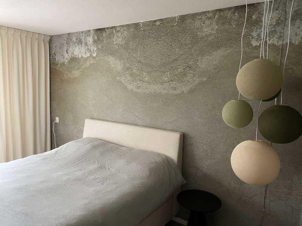 Muro con stucco restaurato