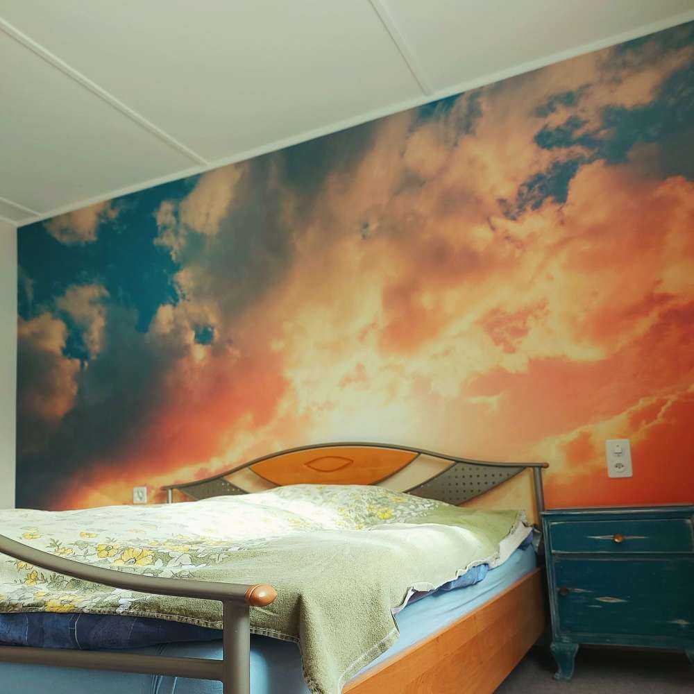 Cielo colorato con le nuvole