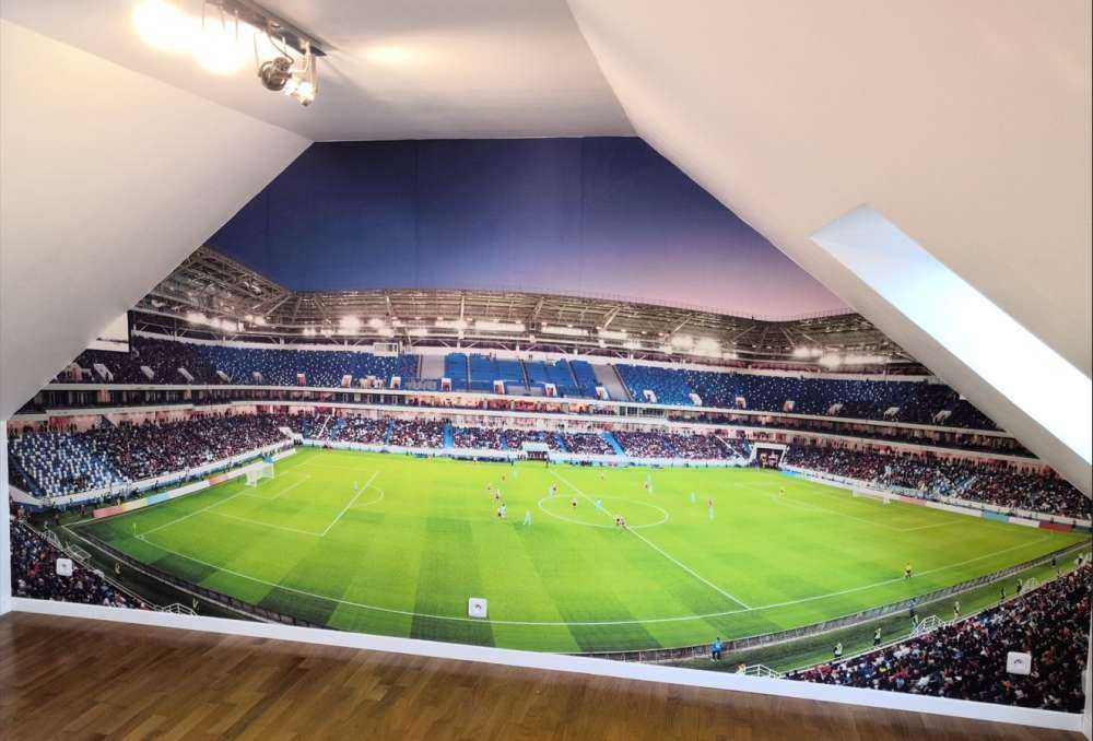 Panorama dello stadio di calcio