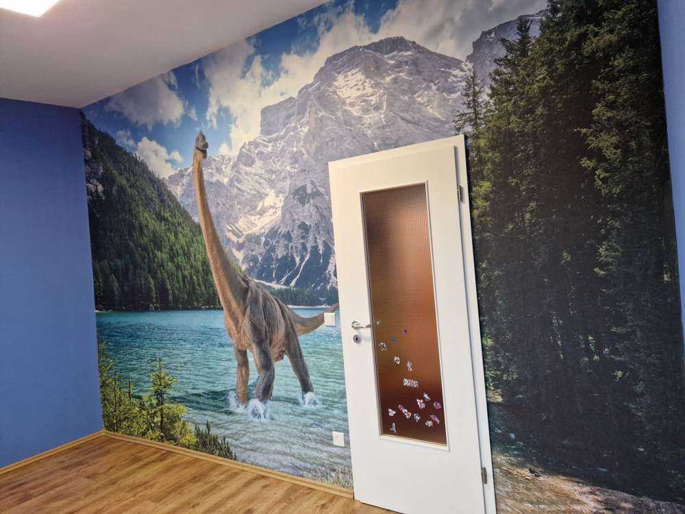 Brachiosauro in acqua