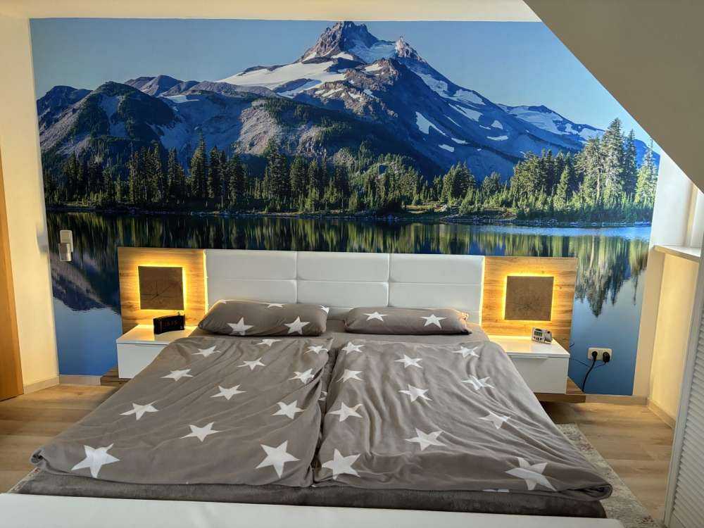 Carta da parati fotografica montagne di neve