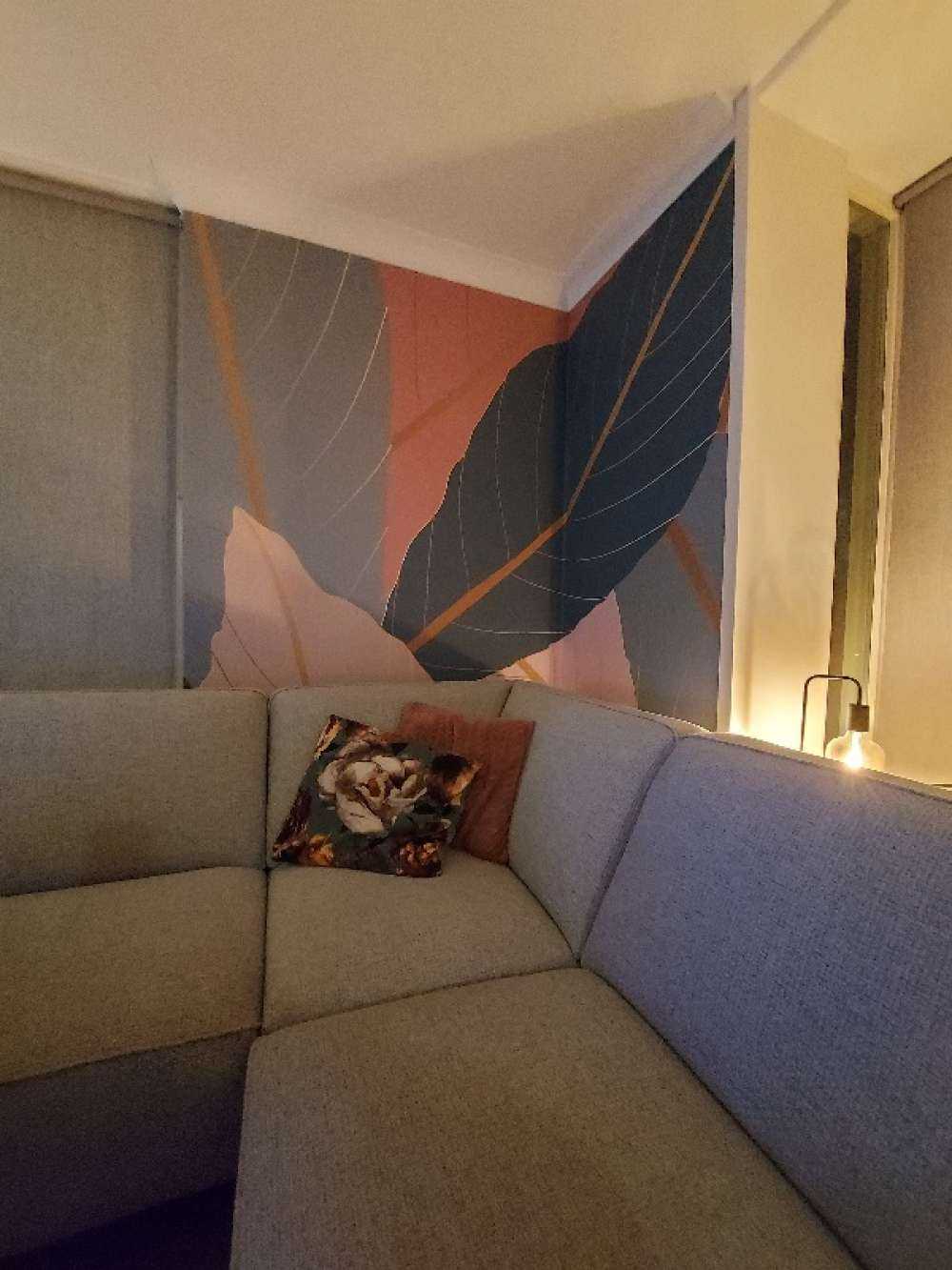 Foglie tropicali con oro