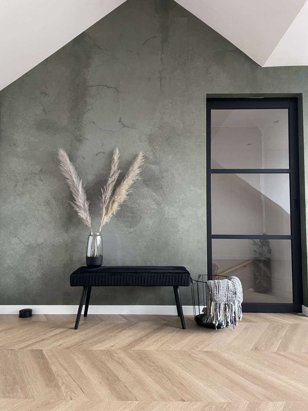 Calcestruzzo verde con fessure a tappeto