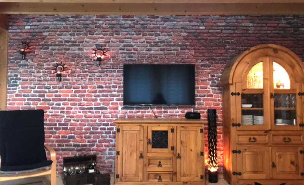 Parete esterna restaurata