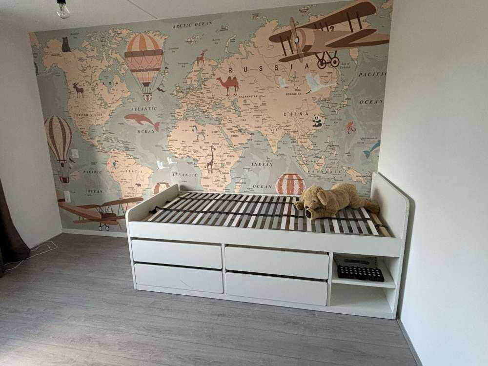 Mappa del mondo beige