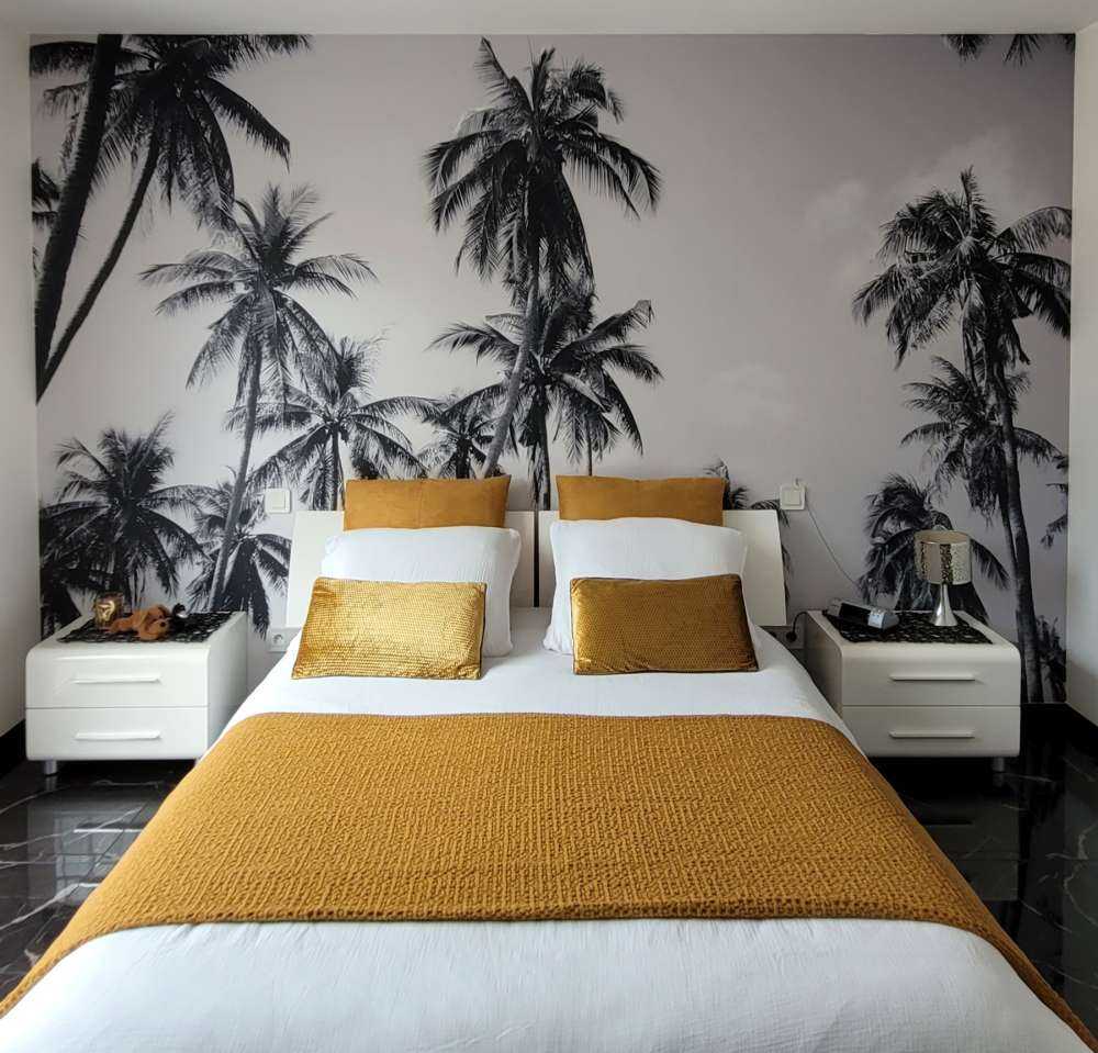 Palme in bianco e nero