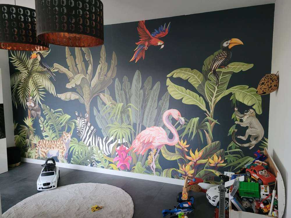 Animali della giungla colorati