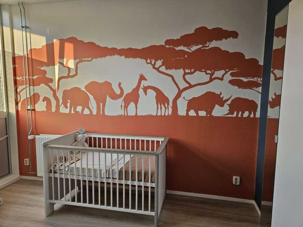 Silhouette animali da safari, colore ruggine