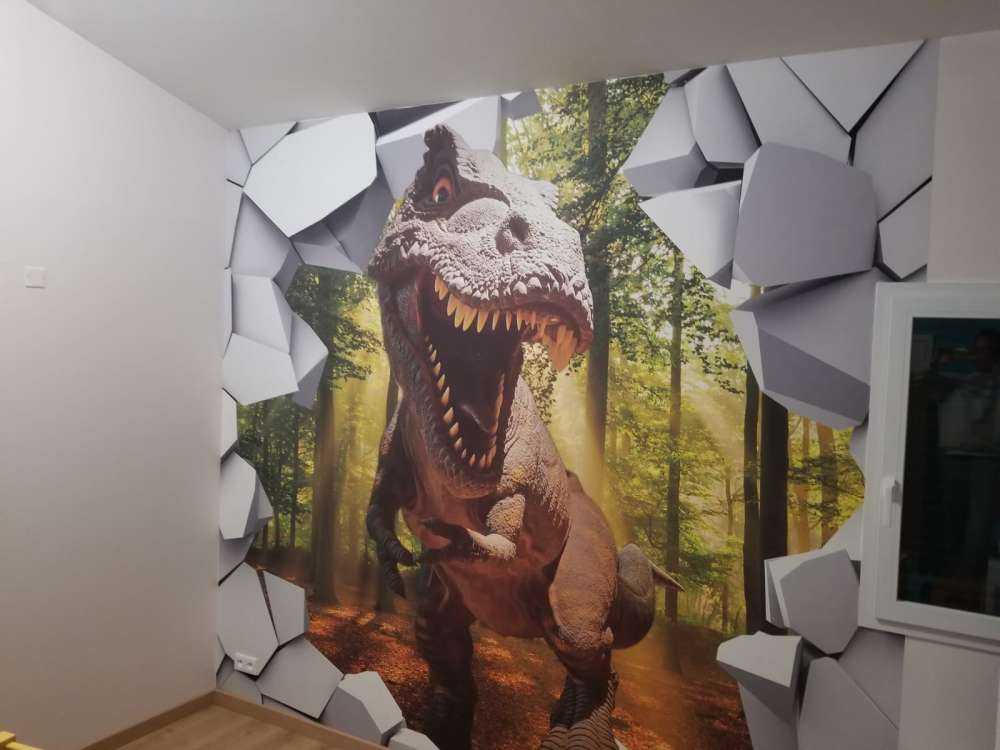 Dino in un muro