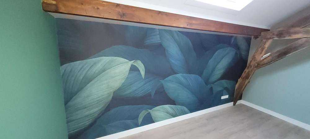 Foglie verdi tropicali