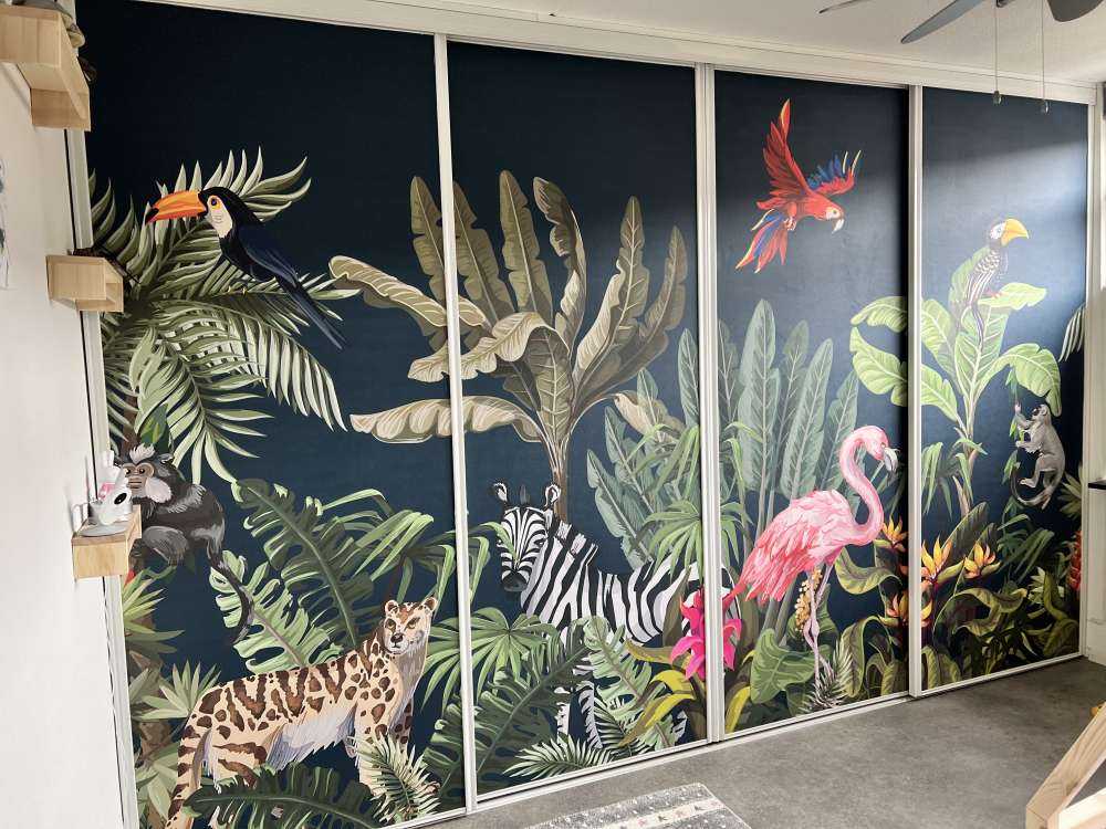 Animali della giungla colorati