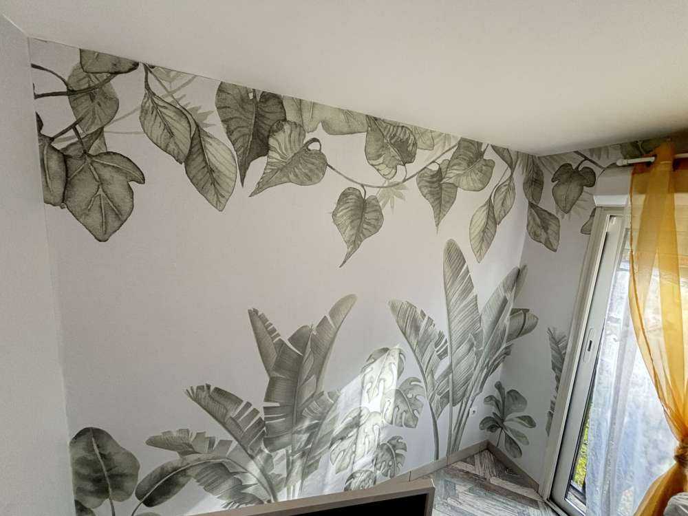 Foglie della giungla in verde