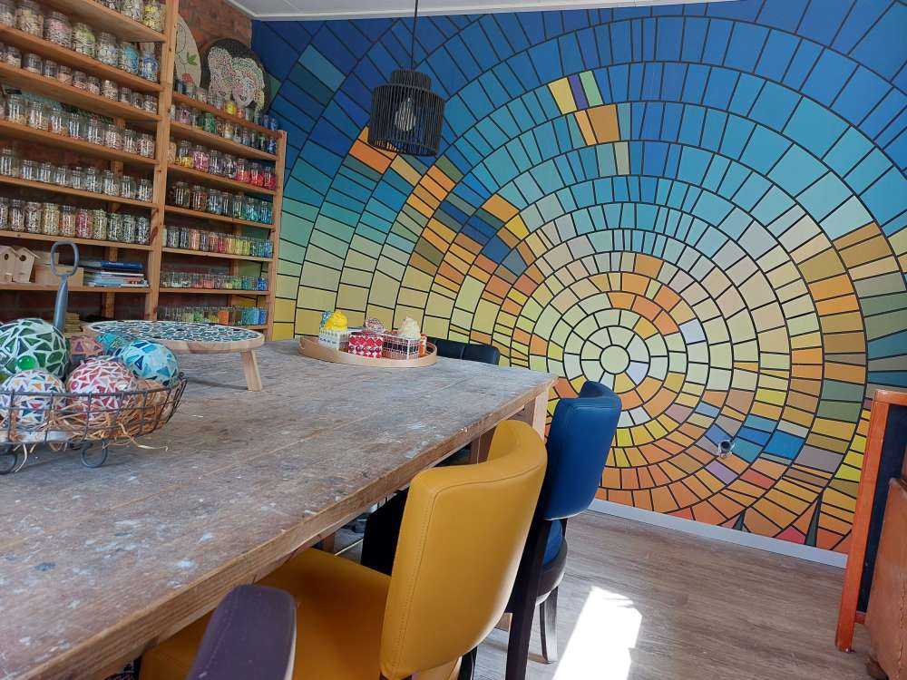 Tramonto su un prato