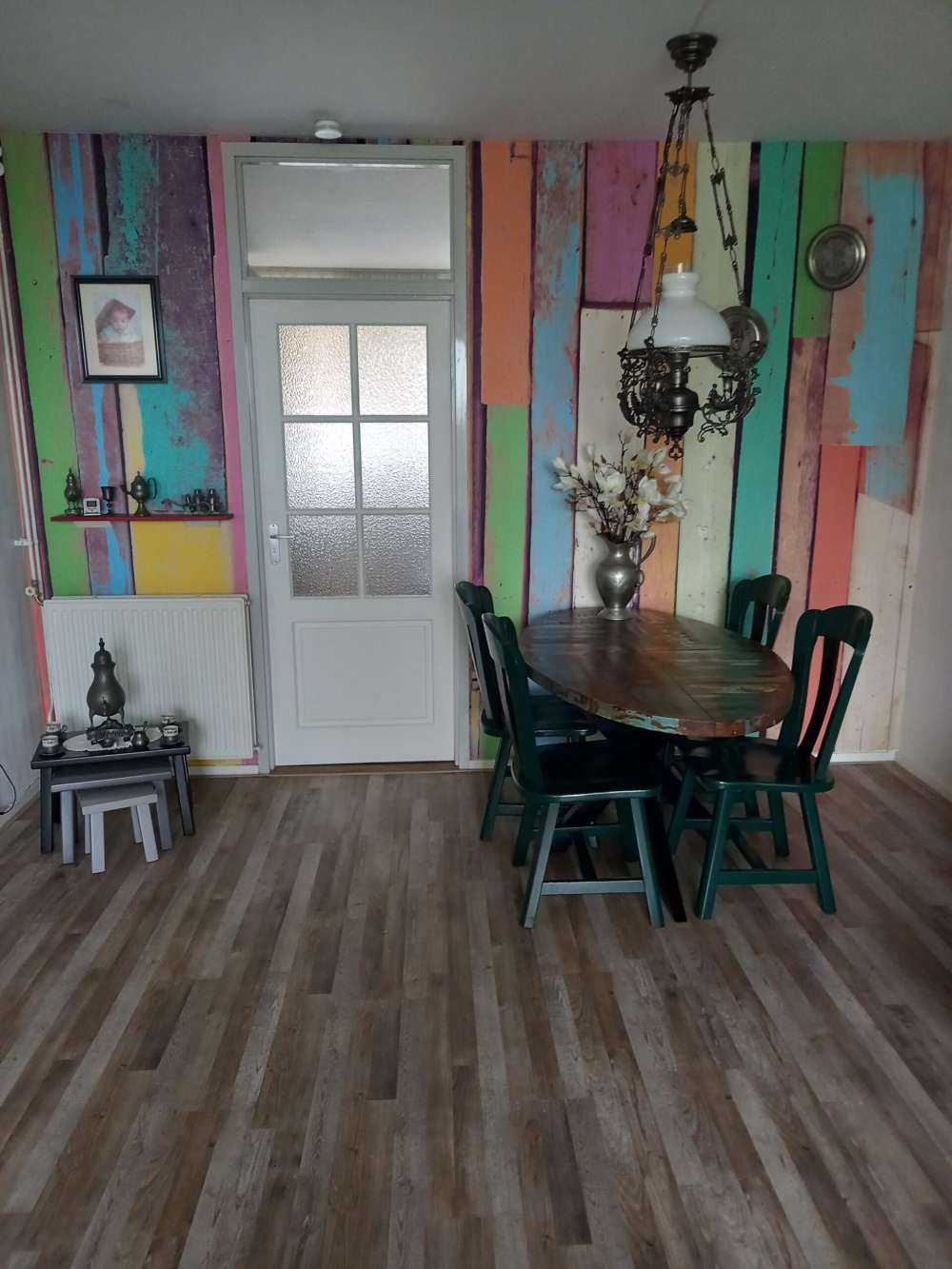 Legno da demolizione colorato