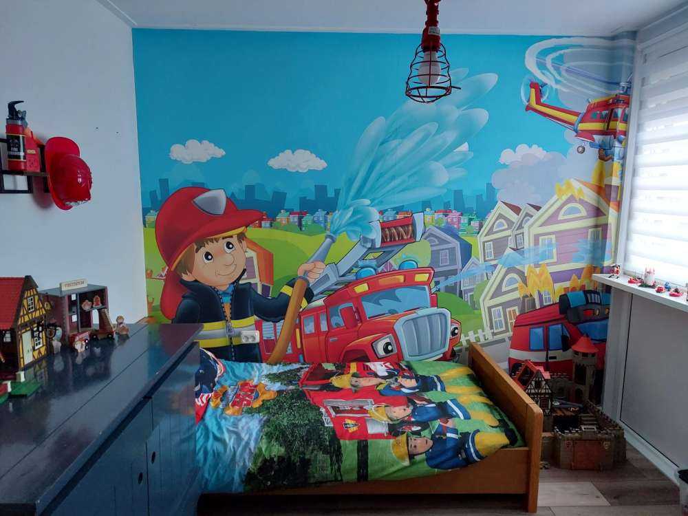 Camera dei bambini vigili del fuoco