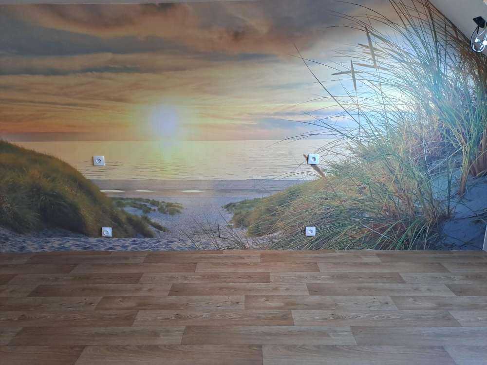 Tramonto sulla spiaggia delle dune