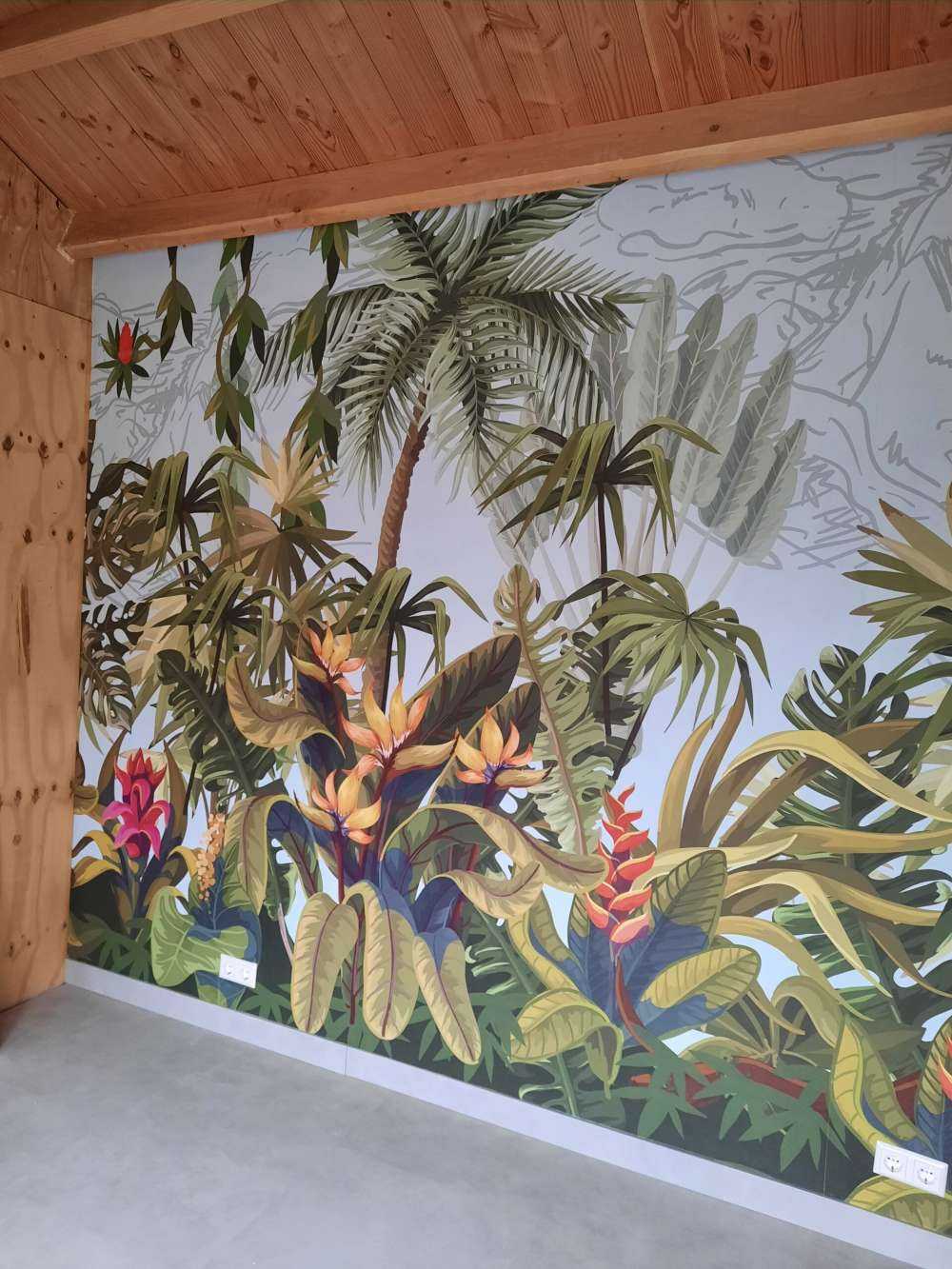 Alberi e fiori della giungla