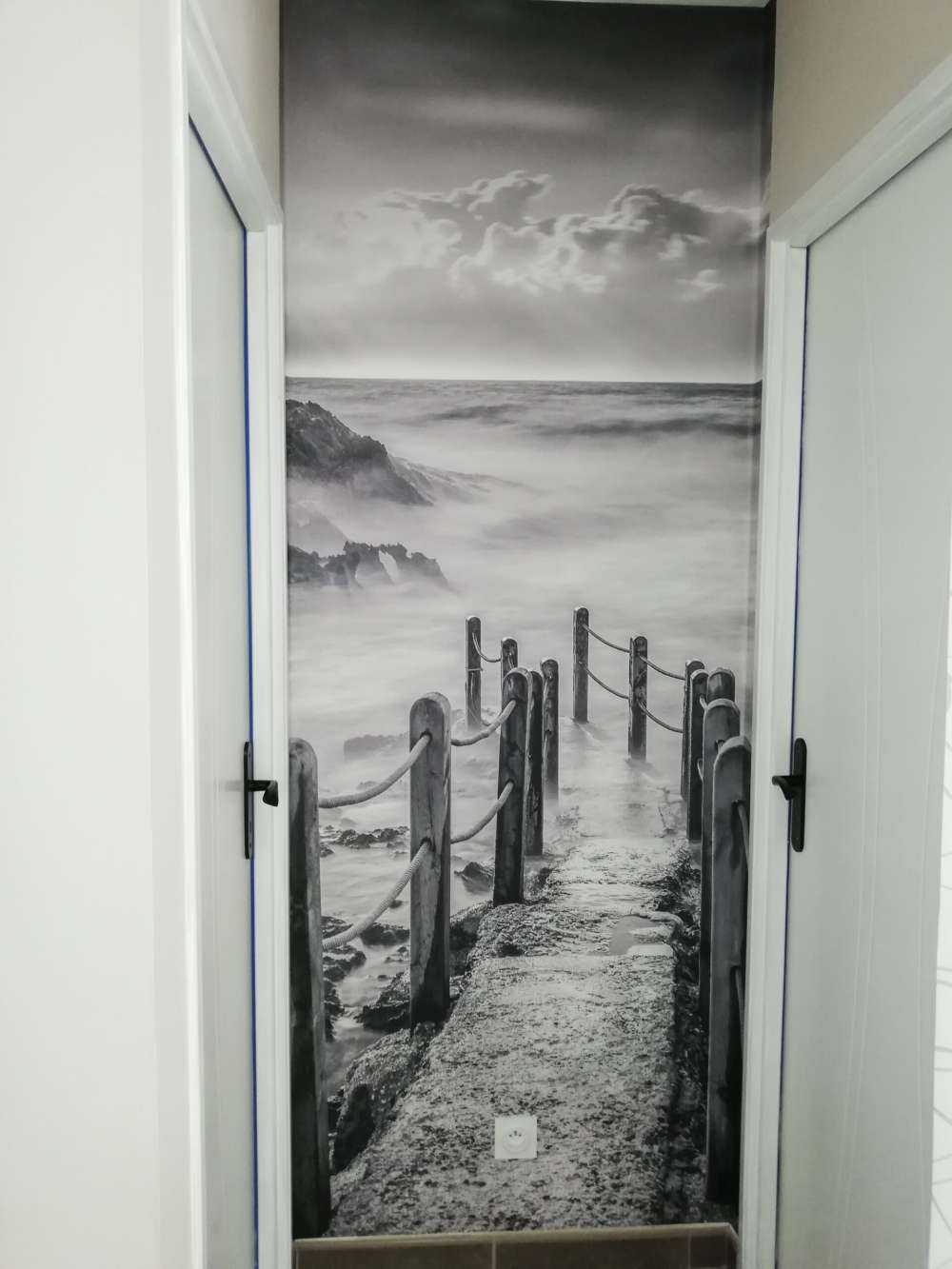 Ponte di legno per la nebbia