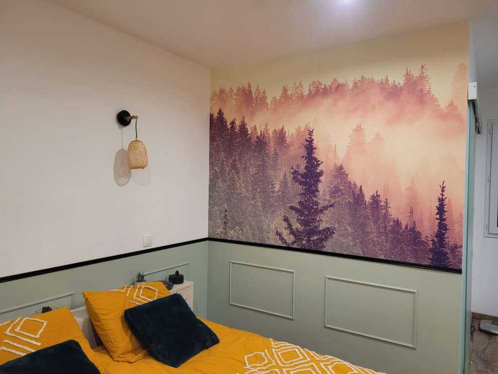 Nebbia nella foresta